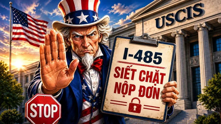 Tin Khẩn: Sở Di Trú Mỹ Siết Chặt Xét Duyệt I-485, Nộp Đơn Đồng Thời EB5 Đối Mặt Rủi Ro Lớn