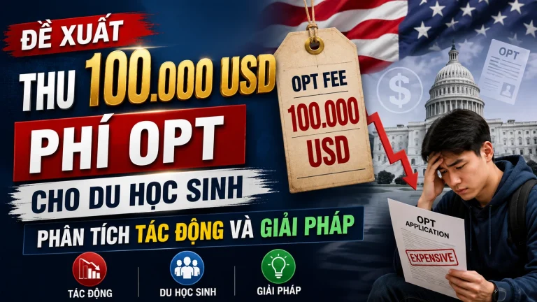 [Cập Nhật Chính Sách Mỹ 2026] Đề Xuất Thu 100.000 USD Phí OPT Cho Du Học Sinh: Phân Tích Tác Động Và Giải Pháp