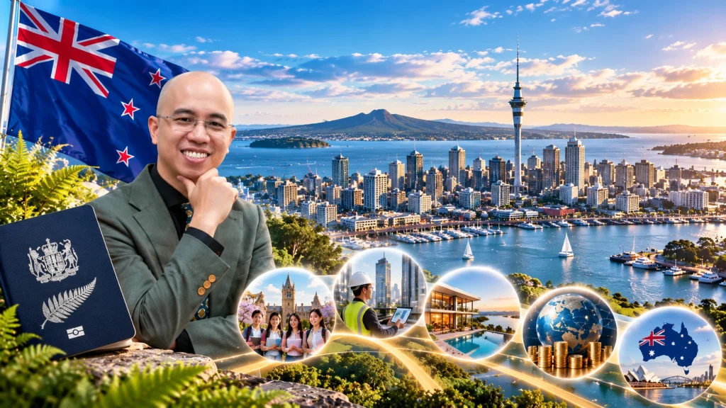 Toan canh New Zealand Auckland va Hanh trinh Dinh cu